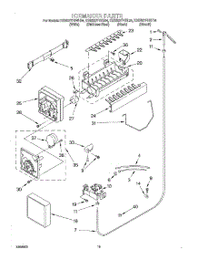 12 - Ice Maker, Optional parts for Kitchenaid Refrigerator KSRB27FHBT04 from AppliancePartsPros.com