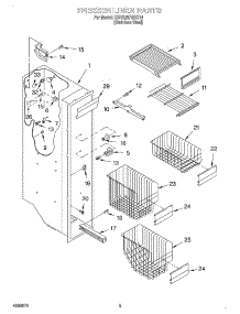 04 - Freezer Liner parts for Kitchenaid Refrigerator KSRS25FGSS14 from AppliancePartsPros.com
