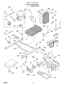 11 - Unit parts for Kitchenaid Refrigerator KSRS25FGSS14 from AppliancePartsPros.com