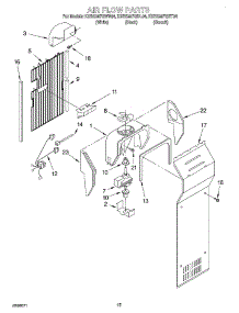 09 - Air Flow parts for Kitchenaid Refrigerator KSRS25FGBL04 from AppliancePartsPros.com