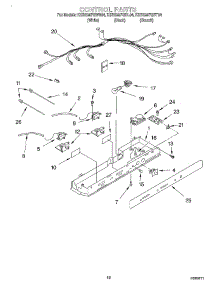 10 - Control parts for Kitchenaid Refrigerator KSRS25FGWH04 from AppliancePartsPros.com