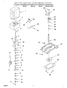 05 - Motor And Ice Container parts for Kitchenaid Refrigerator KSRS25IHBT02 from AppliancePartsPros.com