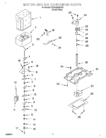 05 - Motor And Ice Container parts for Kitchenaid Refrigerator KSRS25IHBU02 from AppliancePartsPros.com