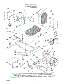 11 - Unit parts for Kitchenaid Refrigerator KSRS25IHBU02 from AppliancePartsPros.com