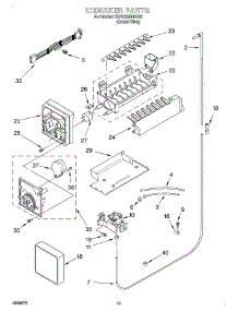 12 - Icemaker, Optional parts for Kitchenaid Refrigerator KSRS25IHBU02 from AppliancePartsPros.com