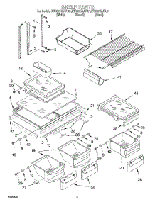 03 - Shelf parts for Kitchenaid Refrigerator KTRS21MJBL01 from AppliancePartsPros.com