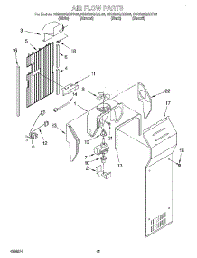 09 - Air Flow parts for Kitchenaid Refrigerator KSRS25QGBL05 from AppliancePartsPros.com