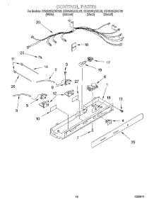 10 - Control parts for Kitchenaid Refrigerator KSRS25QGWH05 from AppliancePartsPros.com
