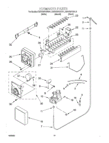 12 - Ice Maker, Optional parts for Kitchenaid Refrigerator KSRV25FHBT01 from AppliancePartsPros.com