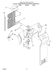 10 - Air Flow parts for Kitchenaid Refrigerator KSRW25FHBT02 from AppliancePartsPros.com