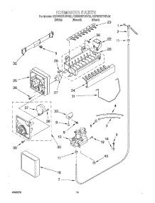 12 - Ice Maker, Optional parts for Kitchenaid Refrigerator KSRW25FHBT02 from AppliancePartsPros.com