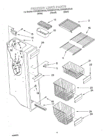 04 - Freezer Liner parts for Kitchenaid Refrigerator KSRS25KGBT03 from AppliancePartsPros.com