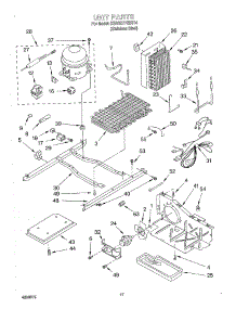 11 - Unit parts for Kitchenaid Refrigerator KSRS27FGSS14 from AppliancePartsPros.com