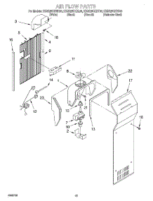 09 - Air Flow parts for Kitchenaid Refrigerator KSRS25CHBL00 from AppliancePartsPros.com