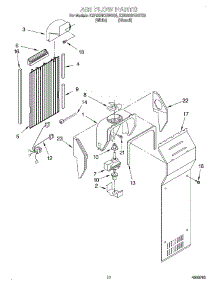 07 - Air Flow parts for Kitchenaid Refrigerator KSRS22KGBT03 from AppliancePartsPros.com