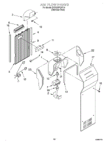 10 - Air Flow parts for Kitchenaid Refrigerator KSRS22FGSS14 from AppliancePartsPros.com