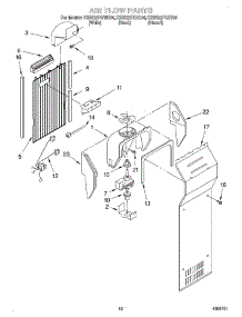 10 - Air Flow parts for Kitchenaid Refrigerator KSRS22FGWH04 from AppliancePartsPros.com