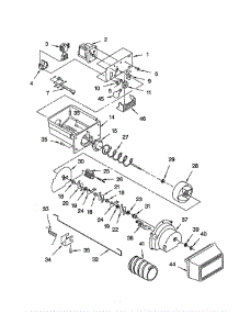 Motor And Ice Container parts for Kitchenaid Refrigerator KSRS22QGBT0 from AppliancePartsPros.com
