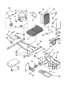 Unit parts for Kitchenaid Refrigerator KSRS22QGBT0 from AppliancePartsPros.com
