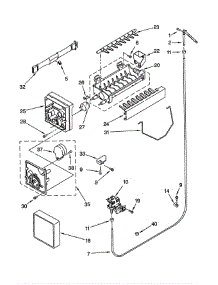 Icemaker parts for Kitchenaid Refrigerator KSRS22QGBT0 from AppliancePartsPros.com
