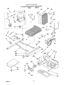 11 - Unit parts for Kitchenaid Refrigerator KSRE27FHBT01 from AppliancePartsPros.com