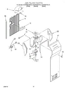 10 - Air Flow parts for Kitchenaid Refrigerator KSRW25FHBT01 from AppliancePartsPros.com