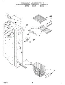 04 - Freezer Liner parts for Kitchenaid Refrigerator KSRW25FHWH01 from AppliancePartsPros.com