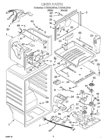 02 - Liner parts for Kitchenaid Refrigerator KTRS19KJBT00 from AppliancePartsPros.com