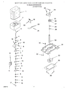 05 - Motor And Ice Container parts for Kitchenaid Refrigerator KSRS25IHBU00 from AppliancePartsPros.com