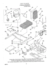 11 - Unit parts for Kitchenaid Refrigerator KSRS25IHBU00 from AppliancePartsPros.com