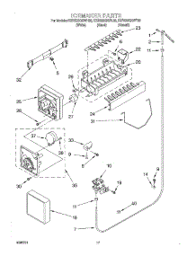 11 - Icemaker parts for Kitchenaid Refrigerator KSRS22QGBL02 from AppliancePartsPros.com