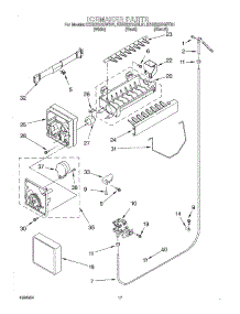 11 - Icemaker parts for Kitchenaid Refrigerator KSRS22QGBT01 from AppliancePartsPros.com