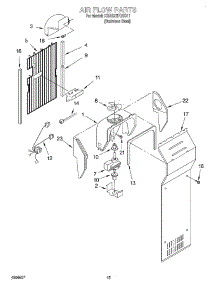 09 - Air Flow parts for Kitchenaid Refrigerator KSRS27FGSS11 from AppliancePartsPros.com