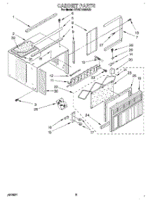 04 - Cabinet parts for Whirlpool Air Conditioner BPAC1000AS0 from AppliancePartsPros.com