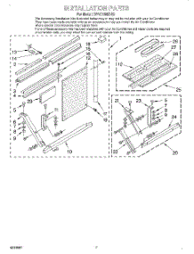 05 - Installation parts for Whirlpool Air Conditioner BPAC1800BS2 from AppliancePartsPros.com