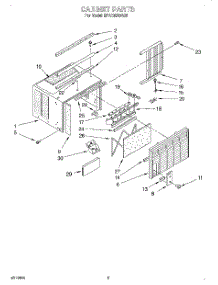 03 - Cabinet parts for Whirlpool Air Conditioner BPAC0500AS3 from AppliancePartsPros.com