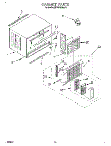 03 - Cabinet parts for Whirlpool Air Conditioner BPAC1830AS1 from AppliancePartsPros.com