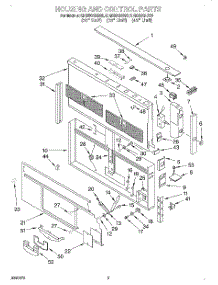02 - Section parts for Kitchenaid Hood KIRD801HSS0 from AppliancePartsPros.com