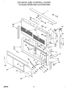 02 - Section parts for Kitchenaid Hood KIRD801XSS0 from AppliancePartsPros.com