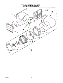 03 - Section parts for Kitchenaid Hood KSVD060YBL0 from AppliancePartsPros.com