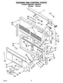 02 - Housing And Control Parts parts for Kitchenaid Hood KIRD861HSS1 from AppliancePartsPros.com