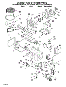 06 - Cabinet And Stirrer Parts parts for Kitchenaid Oven KEHC309JBT06 from AppliancePartsPros.com