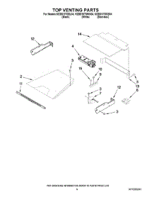 05 - Top Venting Parts parts for Kitchenaid Oven KEBS107SWH04 from AppliancePartsPros.com