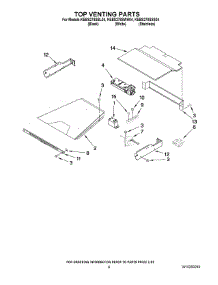 05 - Top Venting Parts parts for Kitchenaid Oven KEBS278SBL04 from AppliancePartsPros.com
