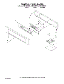 02 - Control Panel Parts parts for Kitchenaid Oven KEBK206SBL04 from AppliancePartsPros.com