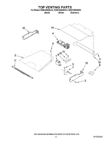 05 - Top Venting Parts parts for Kitchenaid Oven KEBK206SBL04 from AppliancePartsPros.com