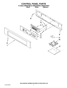 02 - Control Panel Parts parts for Kitchenaid Oven KEBS207SWH04 from AppliancePartsPros.com