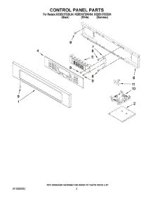 02 - Control Panel Parts parts for Kitchenaid Oven KEBS107SSS04 from AppliancePartsPros.com