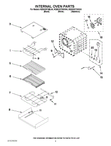 04 - Internal Oven Parts parts for Kitchenaid Oven KEBS207SWH04 from AppliancePartsPros.com