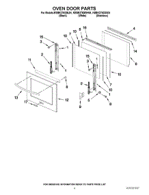 03 - Oven Door Parts parts for Kitchenaid Oven KEBK276SWH04 from AppliancePartsPros.com